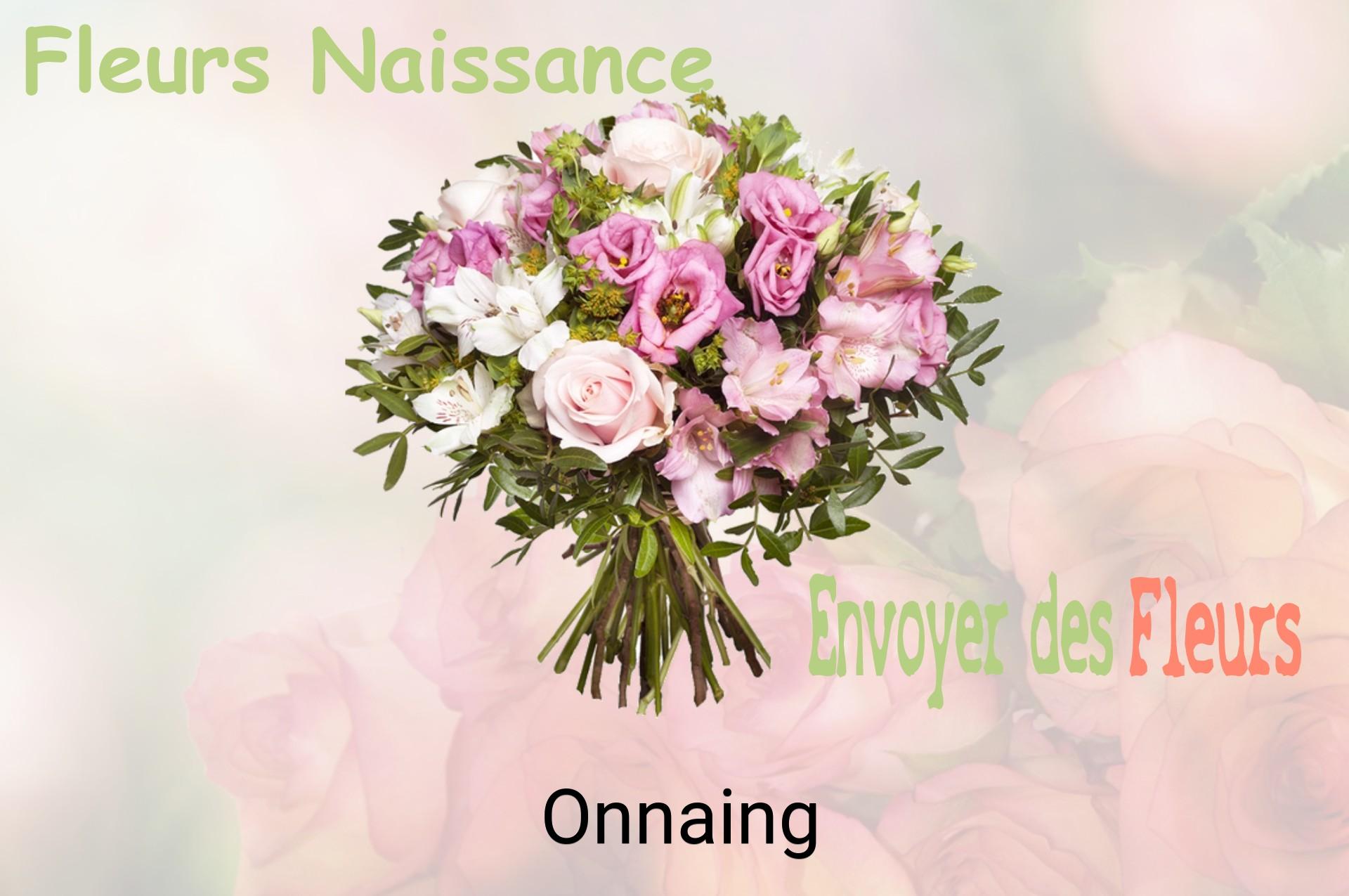 Bouquet de fleurs de naissance livré à Onnaing